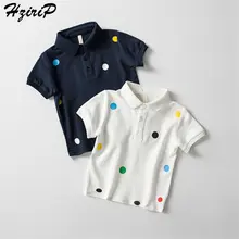 HziriP/Коллекция года; детская одежда в Корейском стиле в горошек; Лидер продаж; Модная хлопковая летняя одежда с короткими рукавами; рубашки для мальчиков