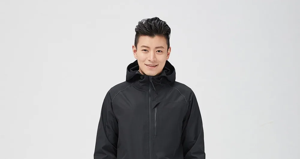 Xiaomi Uleemark мужская непромокаемая длинная куртка ветрозащитная куртка с капюшоном IPX4 водонепроницаемый светильник пальто теплая зимняя верхняя одежда