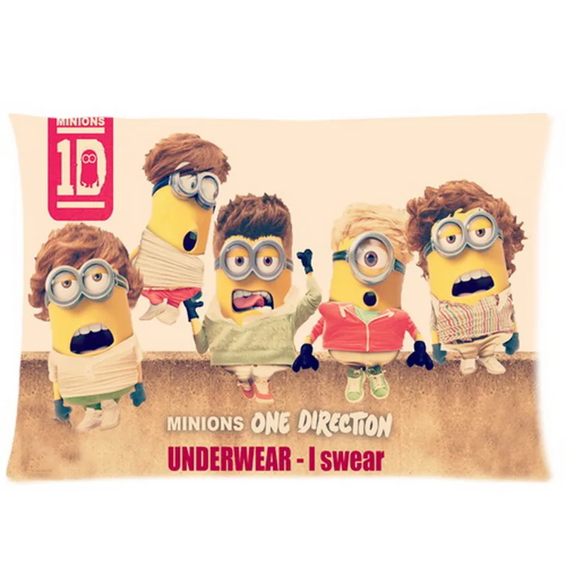 Custom Despicable Me One Direction Pillowcase Rectangle Printable