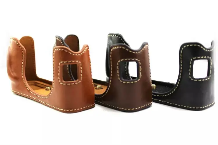 Custodia In Pu Con Base A Mezza Impugnatura Per Videocamera Fujifilm Fuji X100 X100S X100T Telecamere Universali