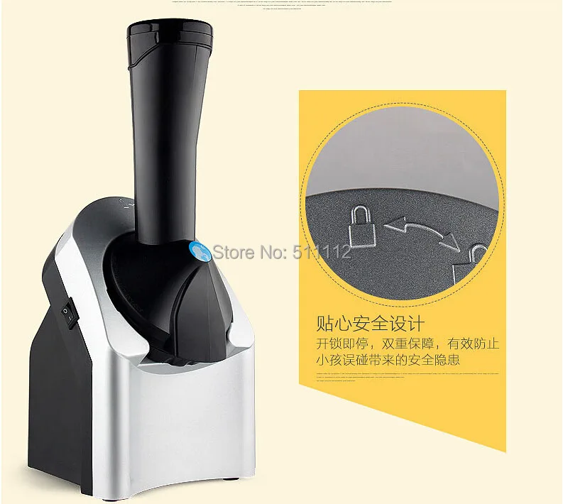 Многофункциональный мороженого мини Home Edition Электрический замороженный йогурт автоматического приготовления сорбет машина Открытая Летняя обувь 1.5L