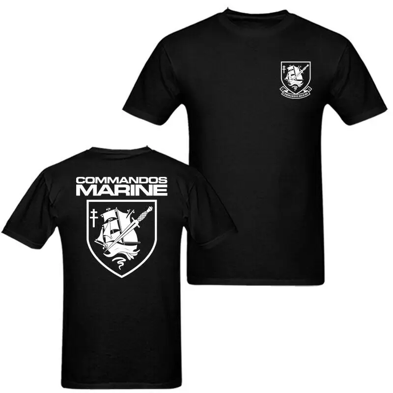 

"Commandos Marine Unisex T Shirt Tee Stranger Things Design 2019 New Men's Short Sleeves Cotton Fashion Cross Cool Fit T-Shirt