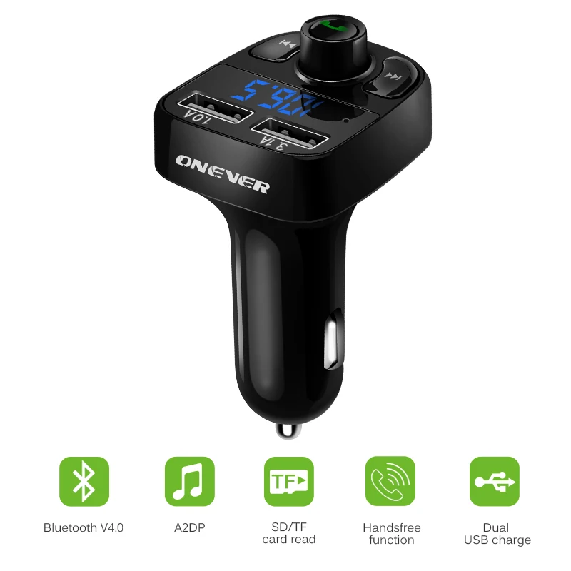 Fm передатчик Aux модулятор Bluetooth Handsfree Car Kit автомобильный аудио mp3 плеер с 4.1A