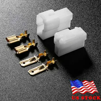 

US T-Type 2 Pin Power Connector Plug For VHF/UHF Kenwood Yaesu Icom Radio Cable