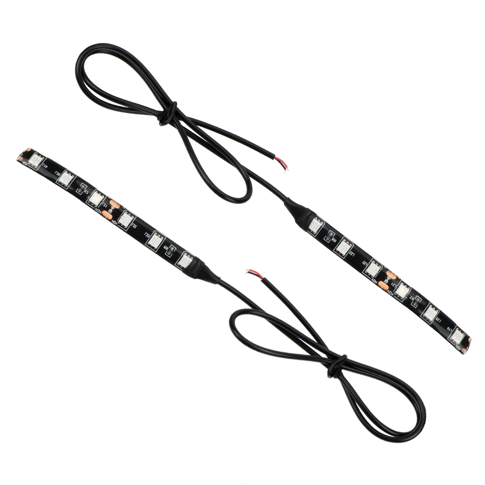 Mini Strip Indicator Blinker DC 12V Amber Flexible Light iTimo 2Pcs Motorcycle Turn Signal Light