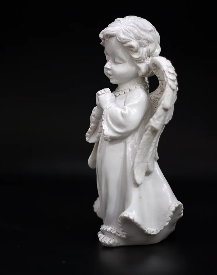 Молитвенный Ангел из смолы, индивидуальная мебель, европейский стиль, идиллический домашний орнамент для детской комнаты, украшенный подарками на день рождения