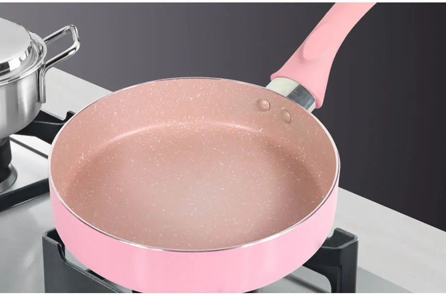 QueenTime 6 "8" алюминиевые омлетные сковороды антипригарные жарки сковорода для яиц из нержавеющей стали нижний соус сковородка молочные
