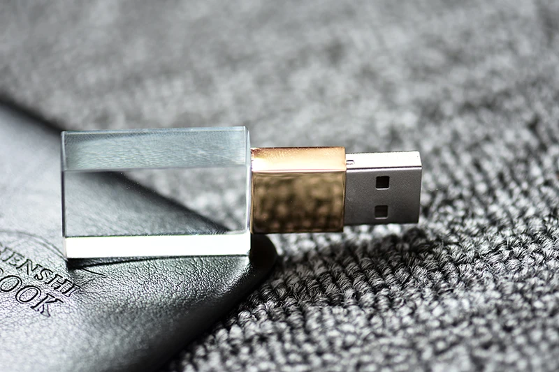 Кристальные usb палочки 3d печать пользовательский логотип 4GB 16GGB usb флэш-накопитель 32GB 64GB прозрачное стекло(более 10 шт бесплатный логотип