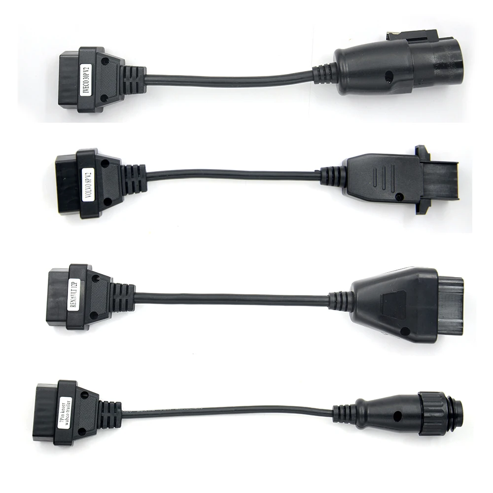 8 шт. кабель для тележки s для tcs pro truck diagnositc-tool cable adapter obd2 кабель для тележки