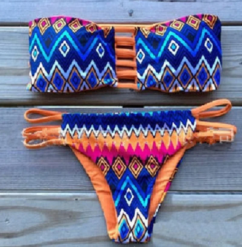 Sale Floral Print Swimwear Bikini Summer Sexy Swimwear Women Swimsuit