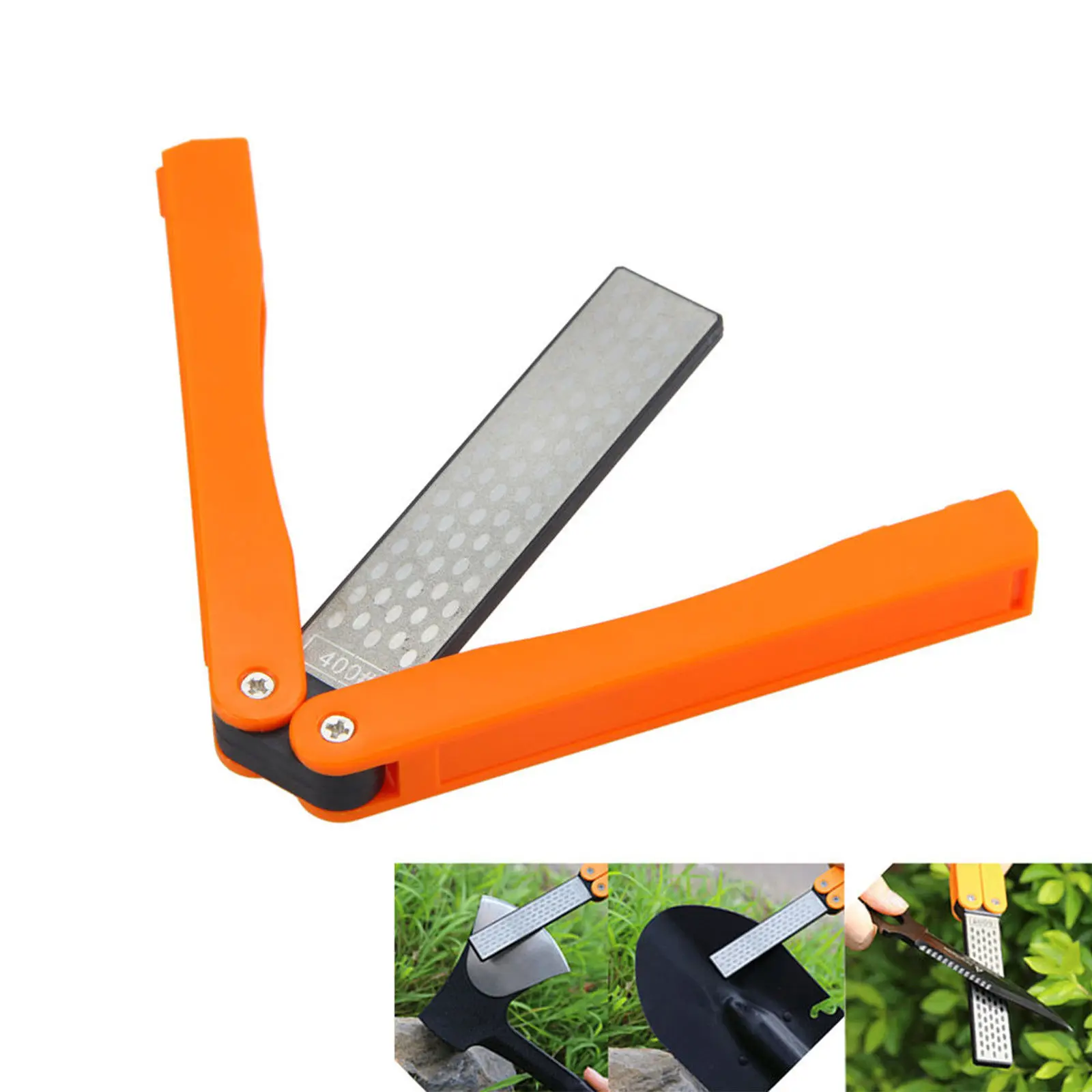 Superior Diamond knife sharpener Stone For Camping Double Sided Folded