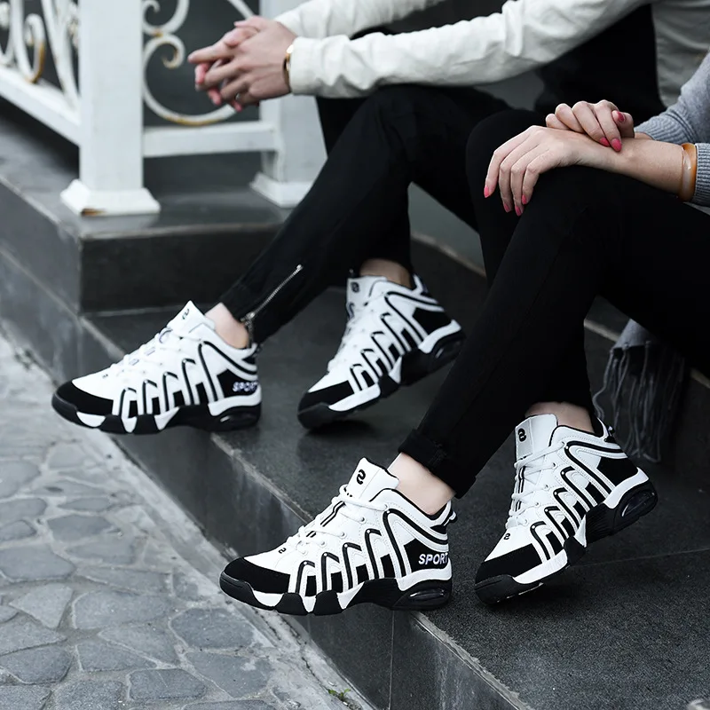 Мужские и женские Воздушные кроссовки уличная Баскетбольная обувь уличные дышащие непромокаемые кроссовки тактика баланс Женская спортивная обувь