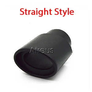 Автомобильный глушитель для Honda fit Nissan Mitsubishi Toyota Corolla Prius Vios для Suzuki Swift Sx4 Chevrolet Cruze Aveo - Название цвета: black straight style