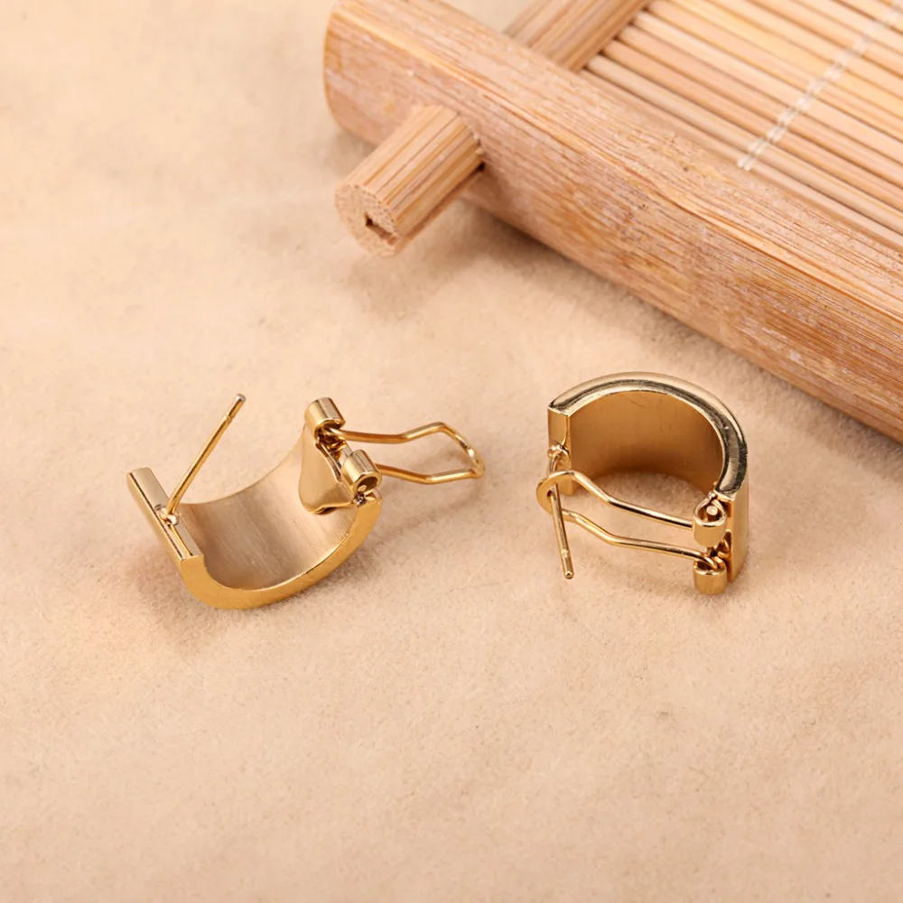 Round Graphics Cute  Necklace for Women Earring Sets  Love Pendant Long Stainless Steele Chains