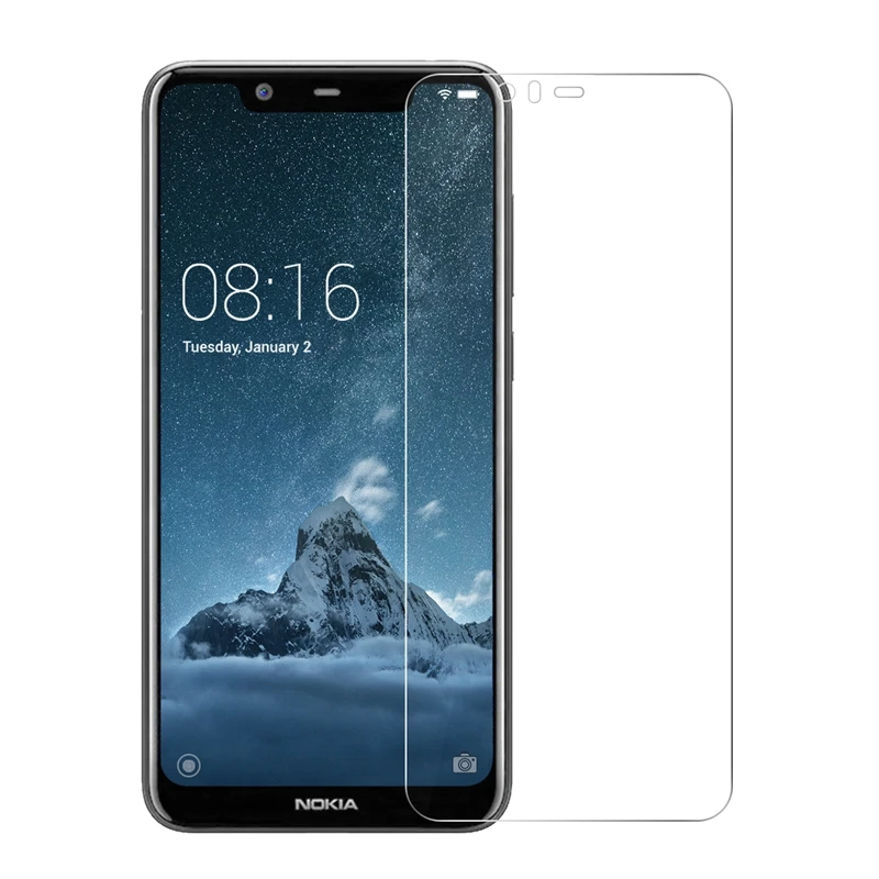

Tempered Glass For Nokia 5.1 Plus Glass Screen Protector 2.5D 9H Premium Tempered Glass For Nokia 5.1Plus X5 Protective Film