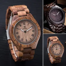 Мужские модные деревянные наручные часы, натуральные кварцевые деревянные часы, мужские часы, оригинальные Экологичные часы с деревянным ремешком, брендовые роскошные часы
