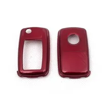 Жесткий Пластик БЕСКЛЮЧЕВОЙ дистанционный ключ защитный кожух(глянцевый металлический красный) для Фольксваген MK4/MK5
