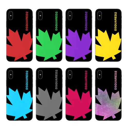

Milan Maple Dsquared Ltaly Leaf Brand hard Phone Matte plastic Cover Case Coque For iPhone 4 5 SE 6 7 8 Plus X Ultrathin Fundas