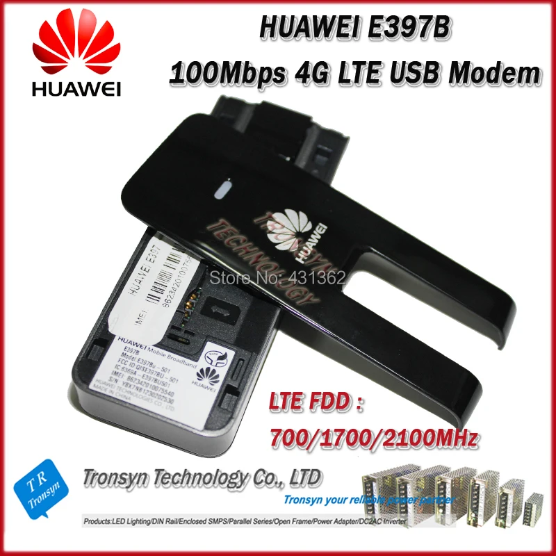 Совершенно новый оригинальный 100 Мбит/с HUAWEI E397B-501 4G USB Sim-карта модем с поддержкой