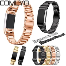 COMLYO браслет из нержавеющей стали смарт часы ремешок для Comfortable Charge 2 удобные Ремешки для наручных часов для Fitbit Charge2 полос