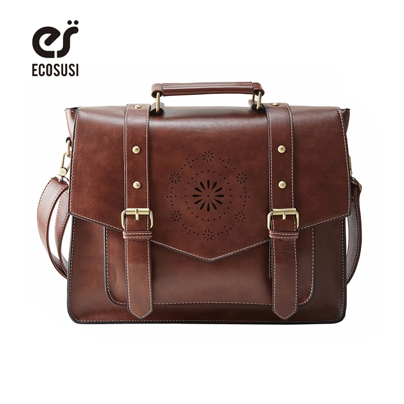 faux leather laptop bag womens
