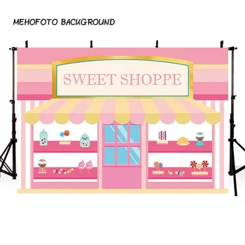 

MEHOFOTO Photography Backdrops Photo background children Backdrop Printed Party Decoration backgrounds Sweet Shoppe