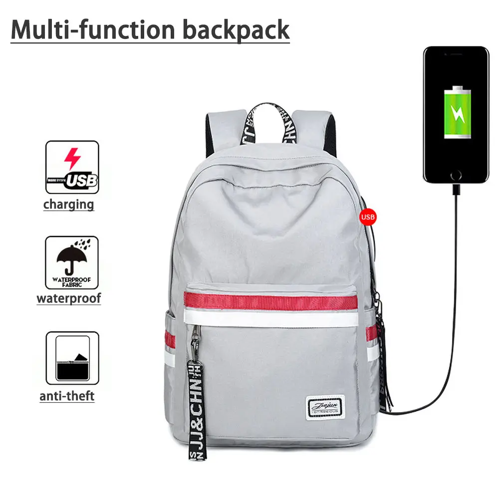 

Waterproof Backpack Oxford Cloth Student Book Backpack Sen Junior High School Student Backpack College Backpack