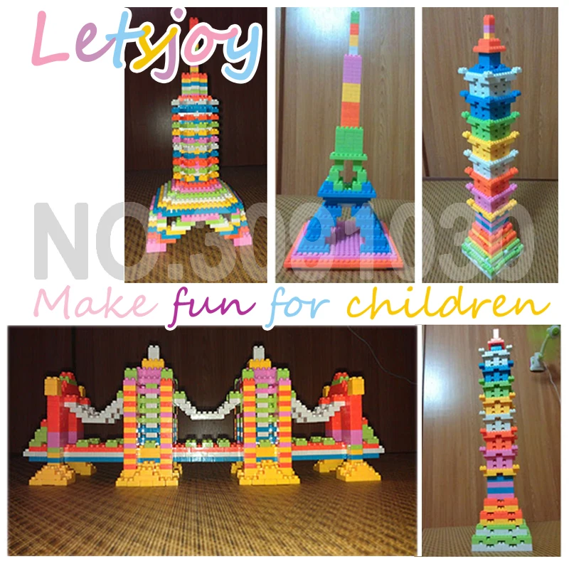 

letsjoy colorful bricks lepin Boy Girl Education toy for children Hobbies kids model building kits 384pcs 3D DIY building block