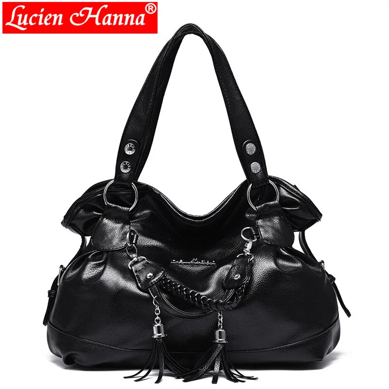 New Large Capacity Shoulder Bag Women Handbags Tassel Female Casual...