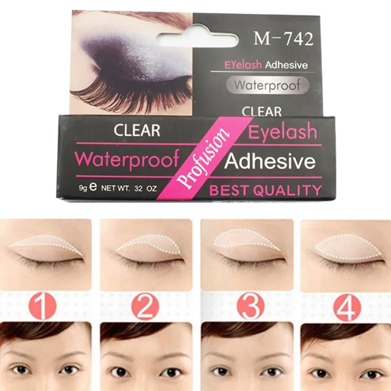 1PC Practical Eyelash Glue Clear Waterproof False Eyelashes Makeup