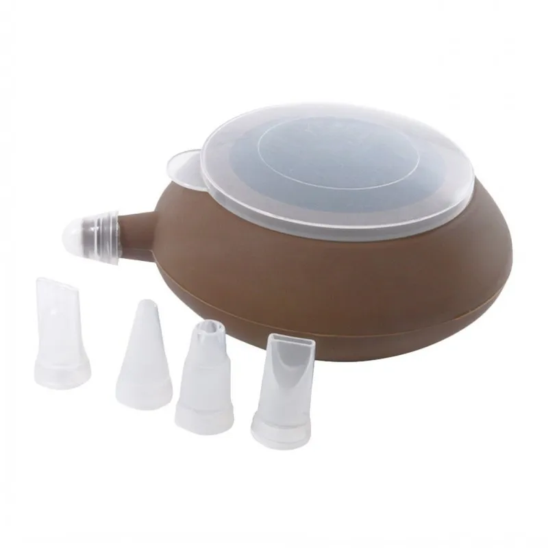 FILBAKE Hot Sets Bakery Silicone Cake Muffin Macaroon Macaron Piping icing Baking Tool Pot 4 Nozzles Set Kitchen Cake Tools