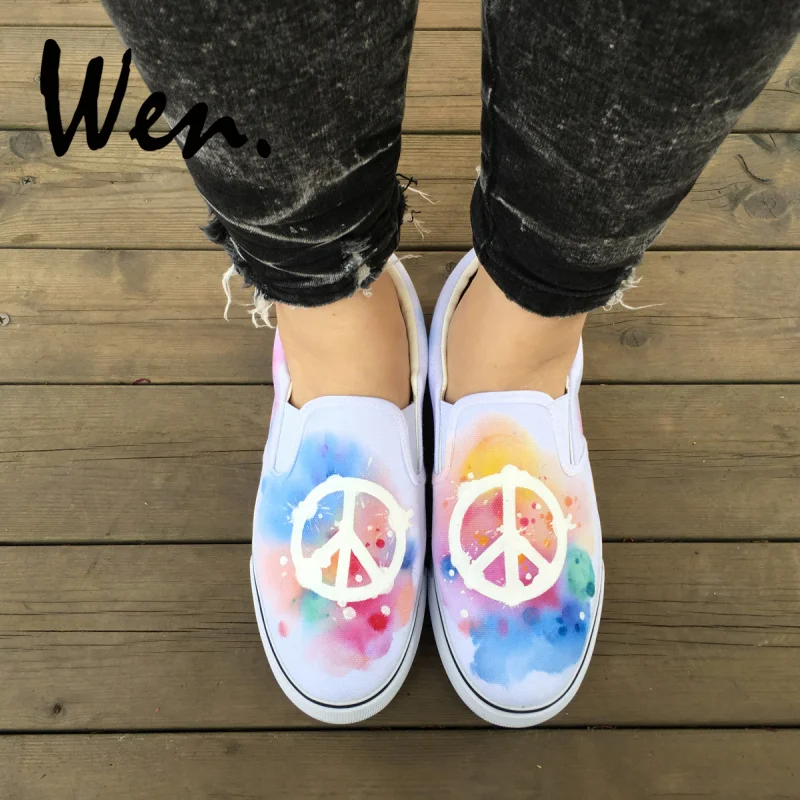 colorful slip on shoes
