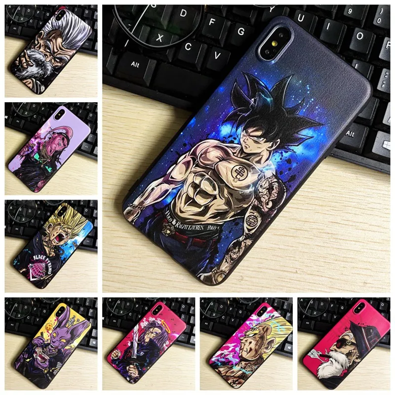 Luoyy fenjj Dragon Ball Z чехол для IPhone X XR XS MAX 8Plus 8 7Plus 7 6 6s Plus телефона мягкий ТПУ супер DBZ Гоку