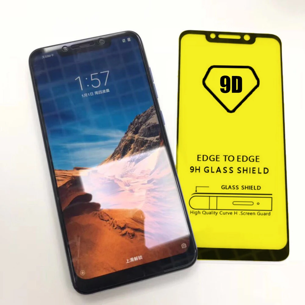 9D закаленное стекло на Xiaomi mi 9X9 SE 8 6X6 5X A1 A2 Lite max 3 mi 9 mi 6 Pocofone Poco little Pocophone F1 протектор экрана