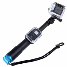 SHOOT 39 inch Extendable Handheld Selfie Stick Monopod for Gopro Hero 5 4 Session 3 SJCAM Xiaoyi 4K Camera with Wifi Remote Case