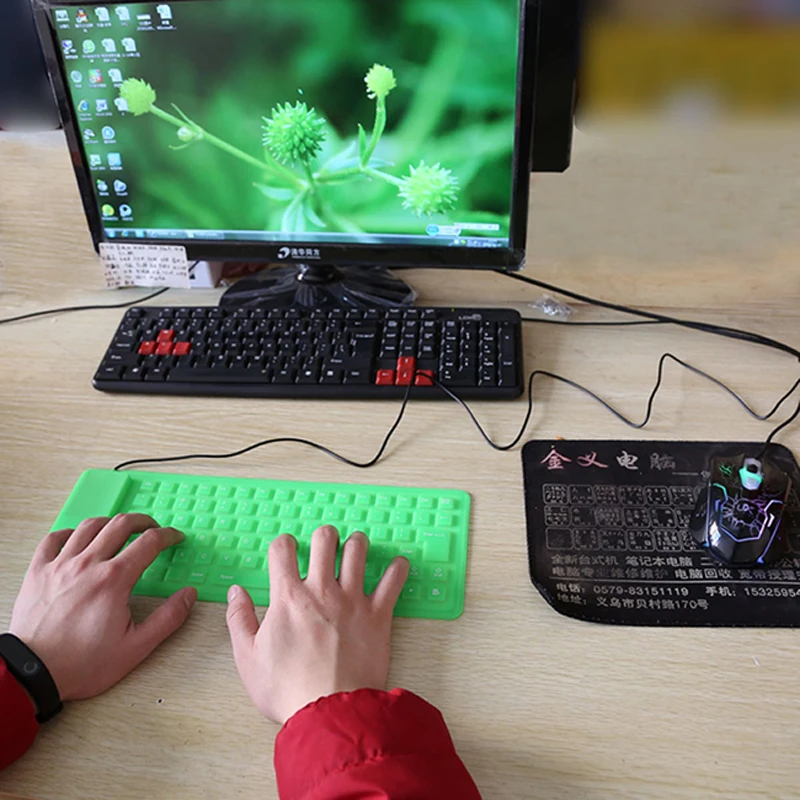 85 Keys Portable USB Mini Flexible Silicone Soft Keyboard Foldable For Laptop Notebook Silicone Soft Keyboard 85 Keys Portable USB Mini Flexible Silicone Soft Keyboard Foldable For Laptop Notebook Silicone Soft Keyboard