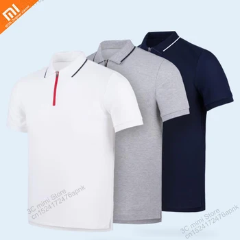 

3 color original xiaomi mijia CoolDry casual Polo shirt YKK zipper men's summer short sleeve smart home