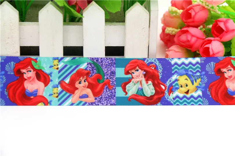 DHK 1,5 '' Принцесса Русалка Минни напечатанные головные уборы с бабочкой волос лук diy вечерние украшения OEM 38 мм B1524