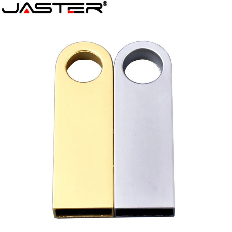JASTER Водонепроницаемый мини USB флеш-накопитель Серебряная Золотая металлическая ручка драйвер 64 ГБ 8 ГБ 16 ГБ 32 ГБ 128 Гб карта памяти флешка