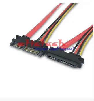 

by dhl or ems 1000pcs 30cm 22Pin SATA Cable Male to Female 7+15 Pin Serial ATA SATA Data Power Combo Extension Cable Connector