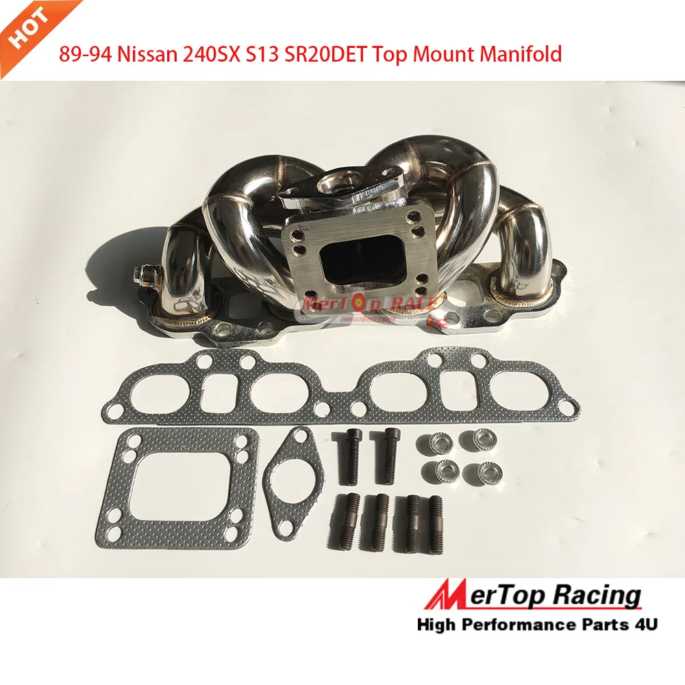 

Mertop Top Mount Manifold For 89-94 240SX S13 SR20DET Turbo Manifold