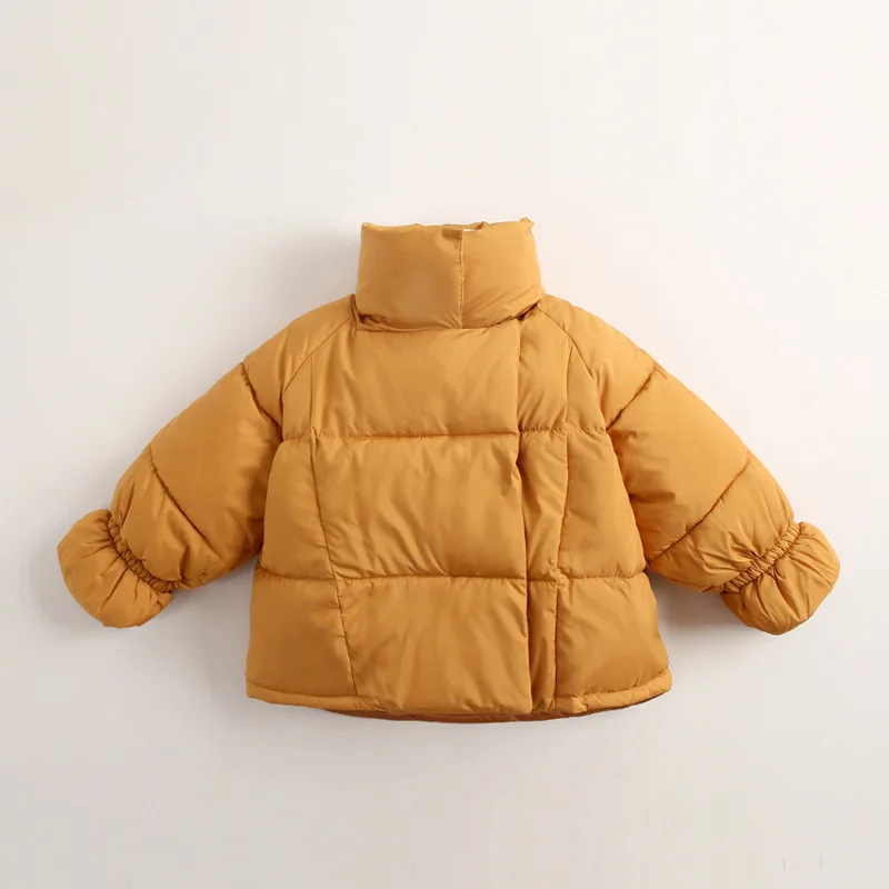 

2019 Autumn Winter Children 90% Down Coats Boys Girls Zipper Solid Cotton Parkas A Kids Mandarin Collar Outerwear Coat