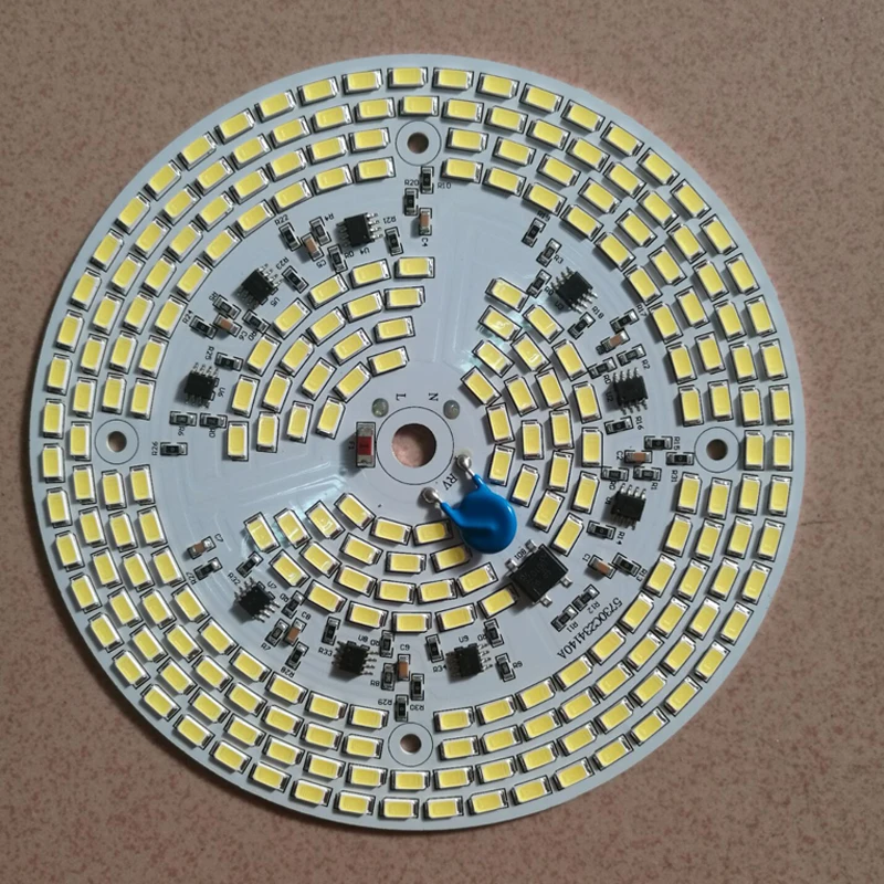 Автоматическая регулировка яркости светодиодный пластина PCB 3 W 5 W 7 W 9 W 12 W 15 W 25 W 30 W 60 W 100 W IC драйвер лампа Панель светодиодный PCB вниз свет