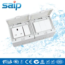 Английский Стиль 110~ 250 В 16a ip55 4 позиции Водонепроницаемый переключатель с одной английский разъем(sp-s4s