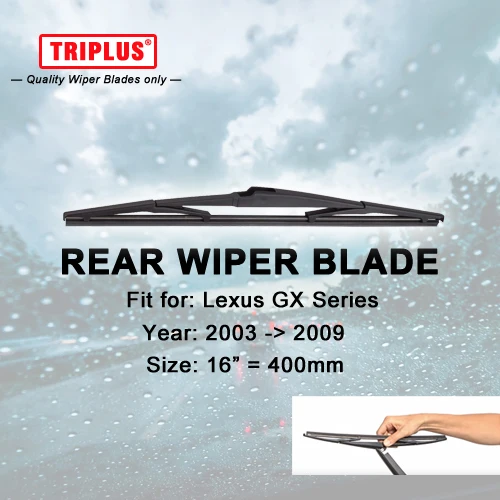 

Rear Wiper Blade for Lexus GX 470 GX470 (2003-2009) 1pc 16" 400mm, GX Back Windscreen Windshield Wiper Blade