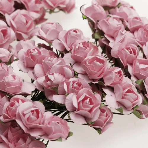 

Hot Approx. 144pcs Mini Paper Rose Flower for Craft Wedding Favor