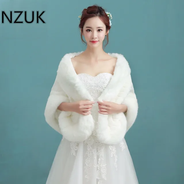 Aliexpress Nzuk Winter Bridal Fur Wraps Wedding Bolero Nzuk Winter Bridal Fur Wraps Wedding Bolero Jacket Shawl Capes Plus Size Faux