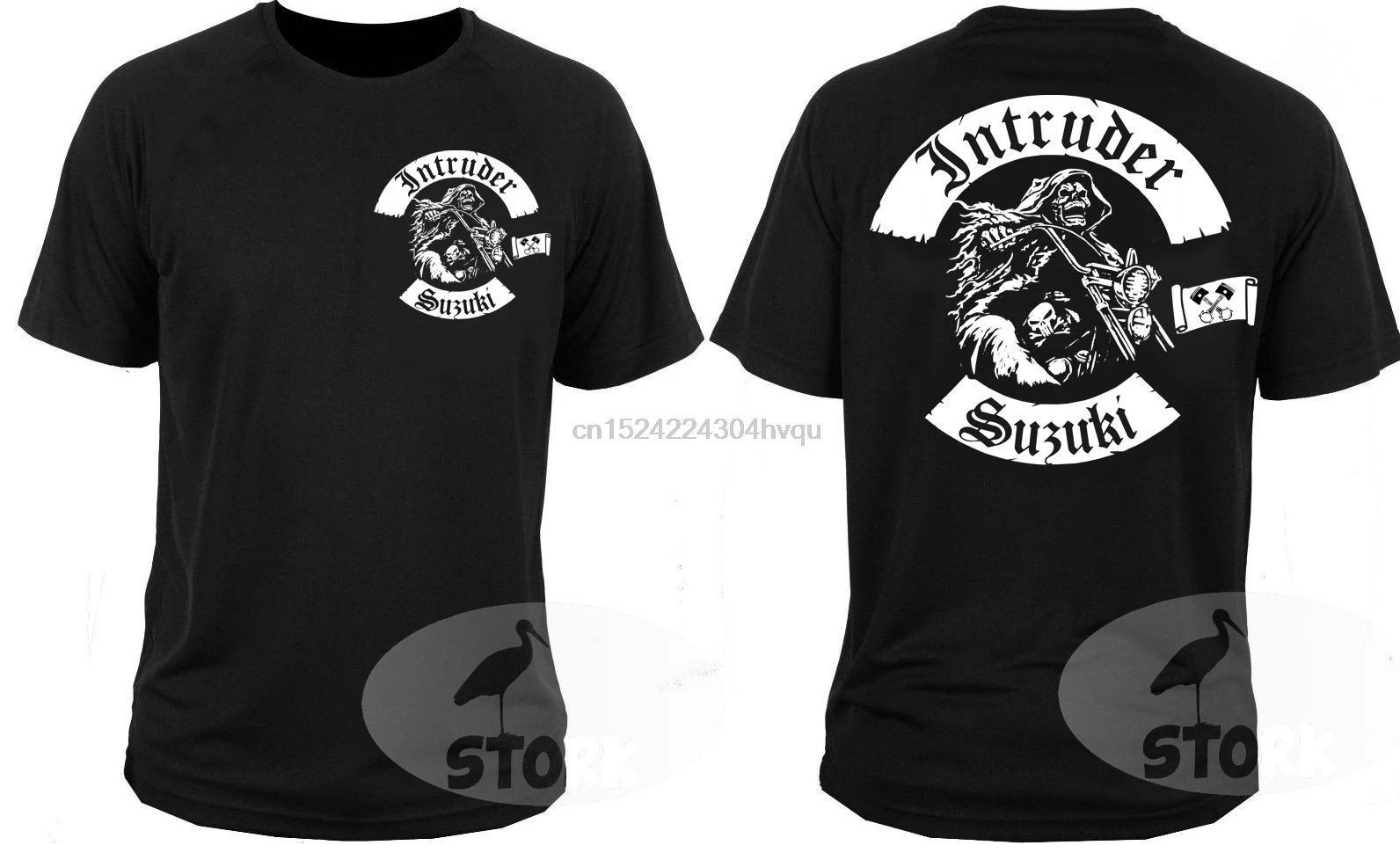 

Suzuki Intruder Cruiser Chopper Motorcycle Rockers Men's T-Shirt women tshirt