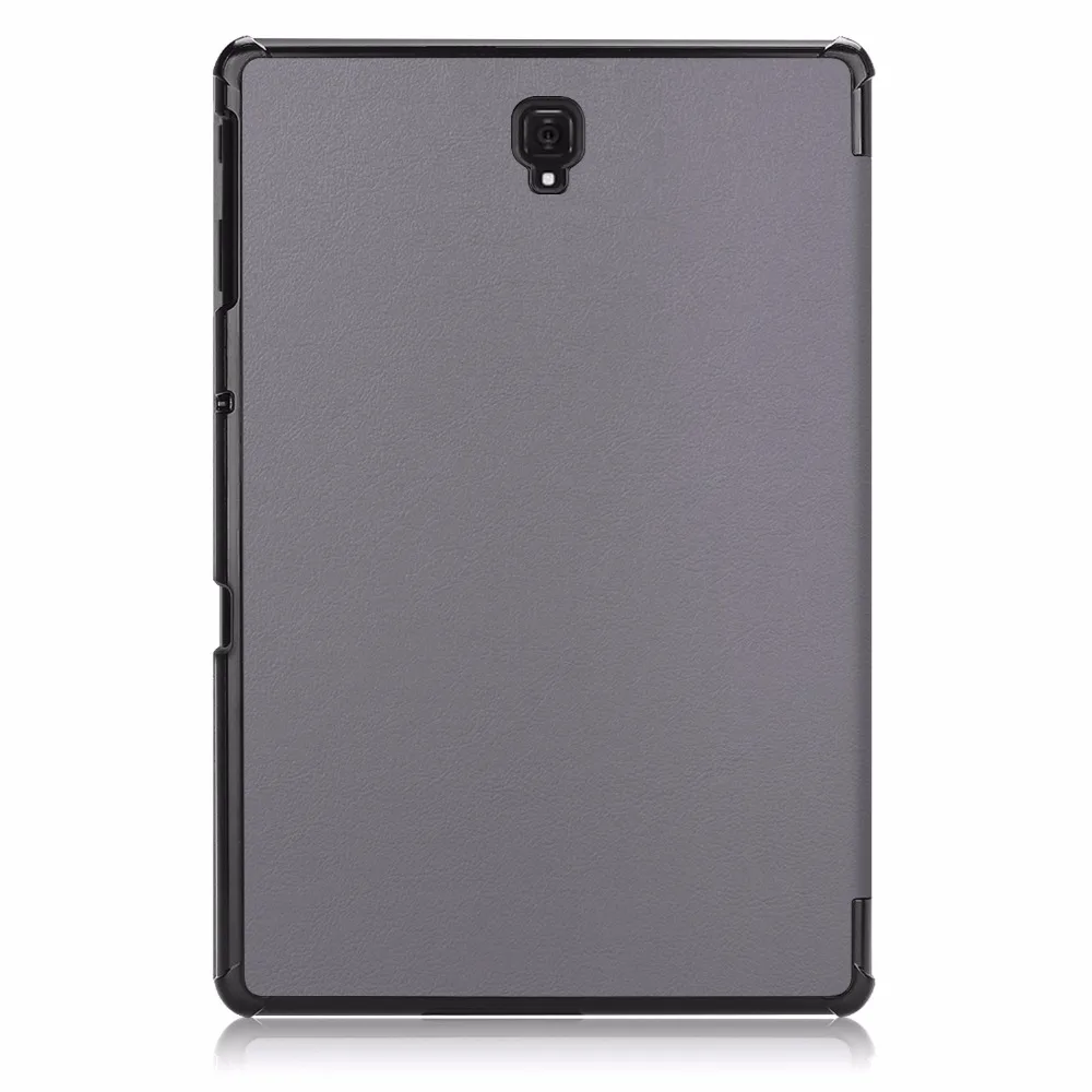 100 шт./лот Кастер сплошной цвет три раза оптовая кожа флип чехол для Samsung Galaxy Tab A A2 10,5 2018 T590 T595 T597