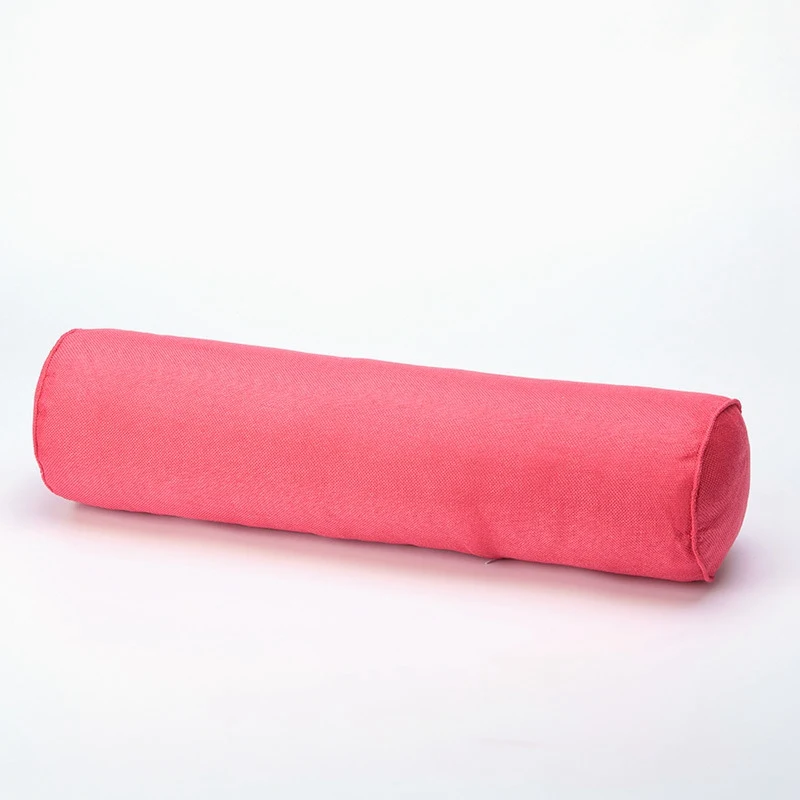 Хлопок мушистый пледы круглый длинный рулон трубки подушки прямоугольные с подушкой ZJM9179 - Цвет: watermelon Red